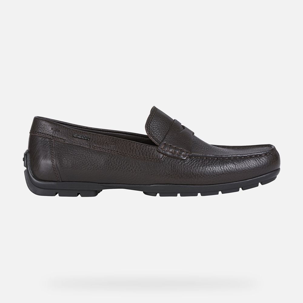 Geox Erkek Loafers Koyu Kahverengi - Moner 2Fit - HFP-735218